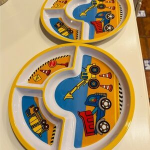 Construction Theme Kids Plate Set